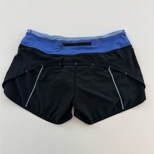 Lululemon Athletica Speed-Up Shorts - Black and Blue